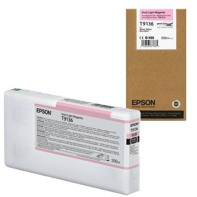 Epson Vivid Light Magenta (200ml) C13T913600-PCR Business Solutions Ltd